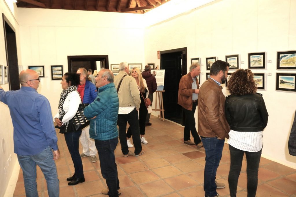 Luciano Colucci expone en Yaiza sus acuarelas de “Amor a Canarias”.